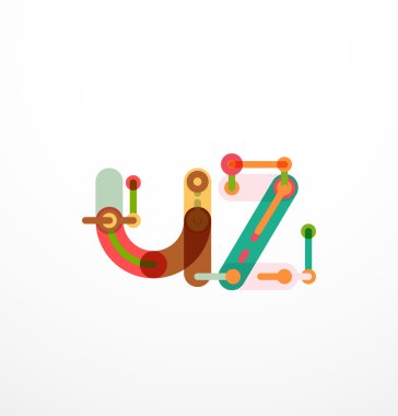 Geometrik tasarım harfler