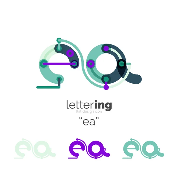 Letters logo icon — Stock Vector