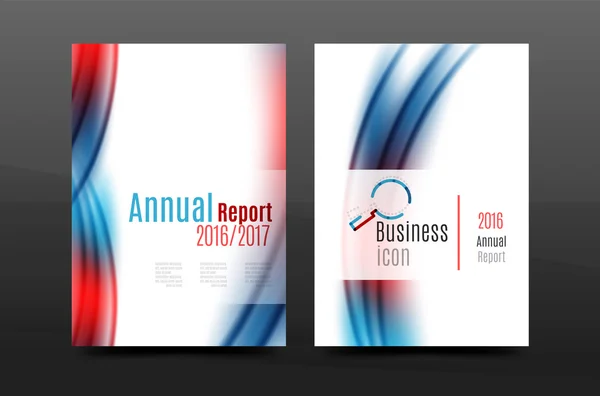 A4 formaat jaarlijkse verslag business flyer cover — Stockvector