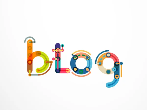 Банер для написання слів блогу — стоковий вектор