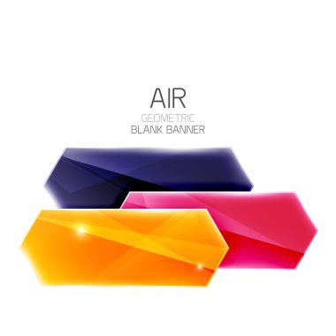 Boş renkli parlak ok çizgili metin için