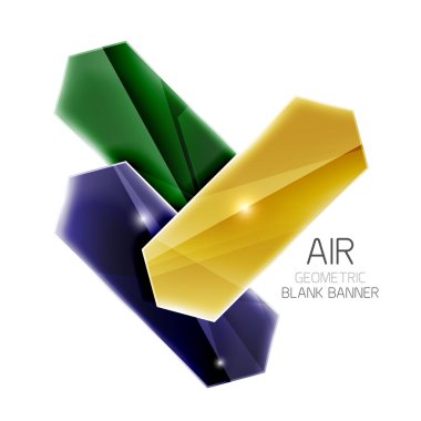 Boş renkli parlak ok çizgili metin için