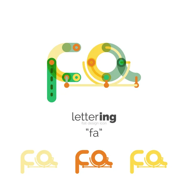 Letters logo icon — Stock Vector