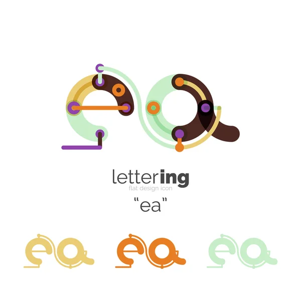 Letters logo icon — Stock Vector