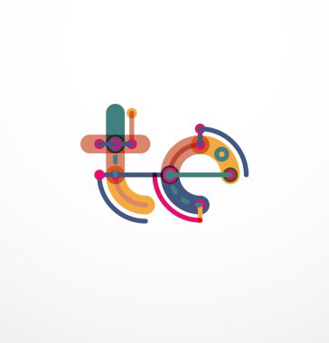 Doğrusal iş logo mektubu