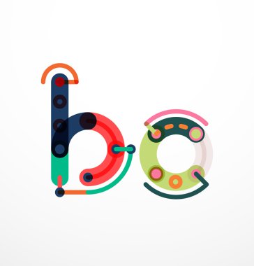 Geometrik tasarım harfler