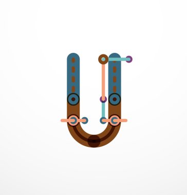 Özet satırı tasarım mektup logo