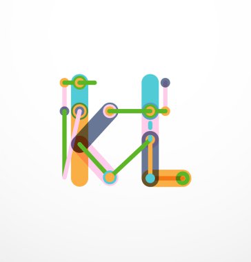 Özet satırı tasarım mektup logo