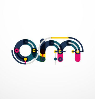 Geometrik tasarım harfler