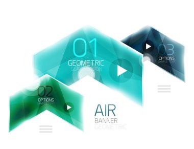 Hava hafif parlak tasarım ok. Web bilgi kutusu veya kullanıcı arabirimi menü öğesi