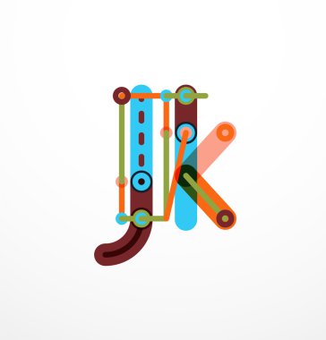 Özet satırı tasarım mektup logo