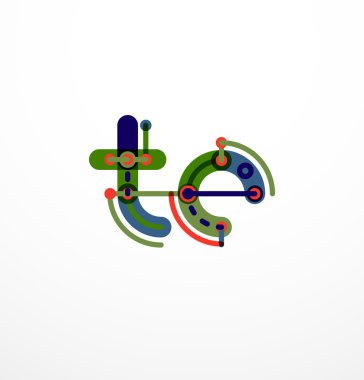 Doğrusal iş logo mektubu