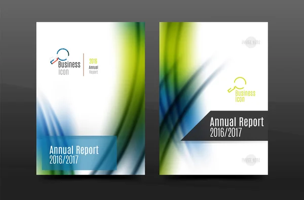 A4 size annual report business flyer cover — Stock Vector