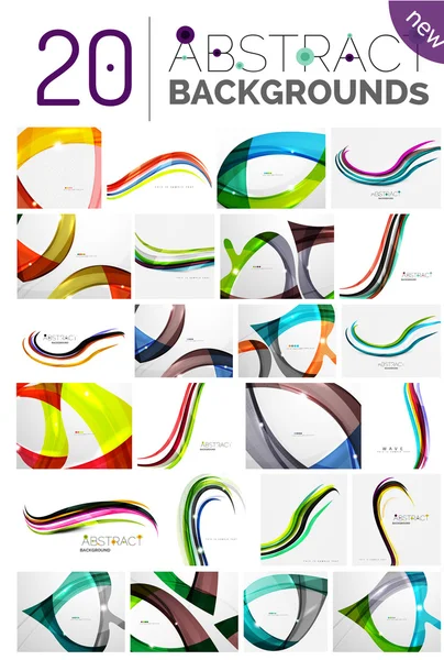 Pack de décors abstraits vectoriels — Image vectorielle