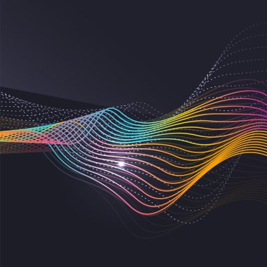 Koyu arka plan desen duman