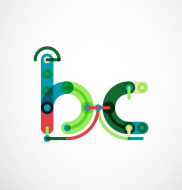 Renkli komik karikatür mektup simgesi