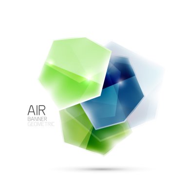 Soyut parlak renkli geometrik kompozisyon