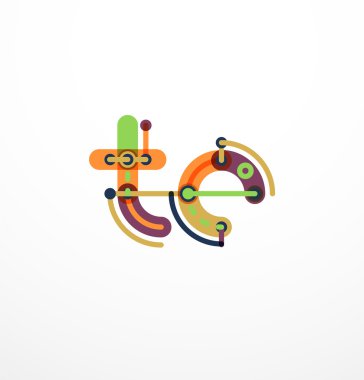 Doğrusal iş logo mektubu