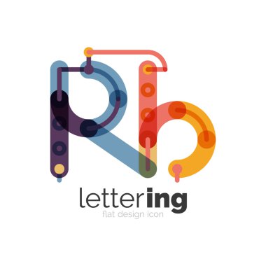 Doğrusal iş logo mektubu