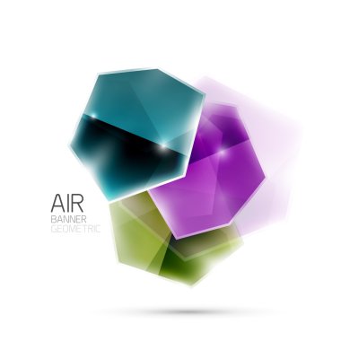 Parlak elemanları. Beyaz geometrik soyut şekilleri. Arka plan