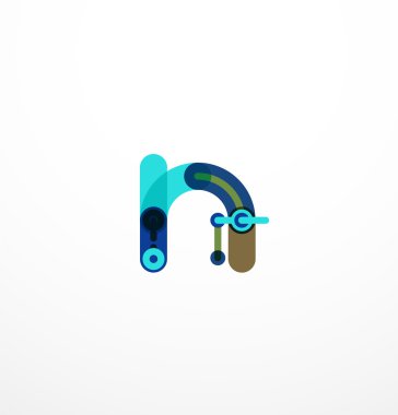 Doğrusal iş logo mektubu