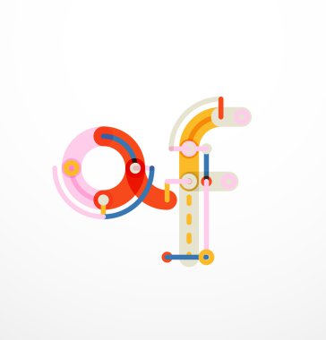 Özet satırı tasarım mektup logo