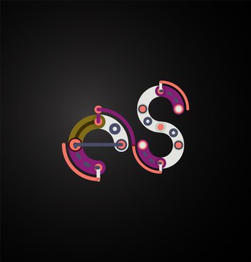 Doğrusal iş logo mektubu