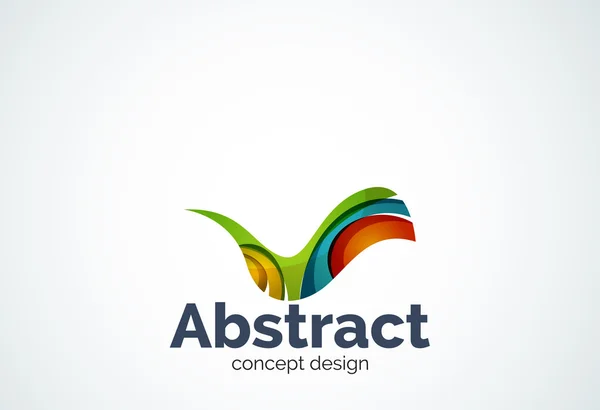 Abstracte Golf logo sjabloon, vloeiende beweging concept — Stockvector