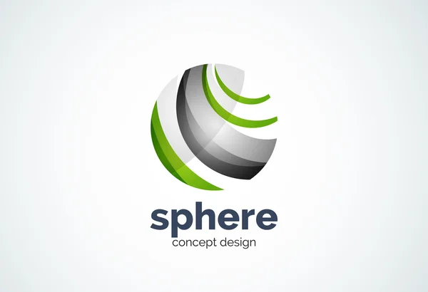 Sphere logotyp mall, global eller världen koncept — Stock vektor