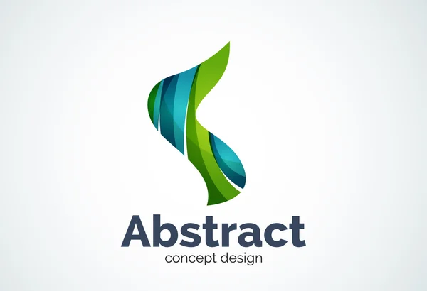 Abstracte Golf logo sjabloon, vloeiende beweging concept — Stockvector