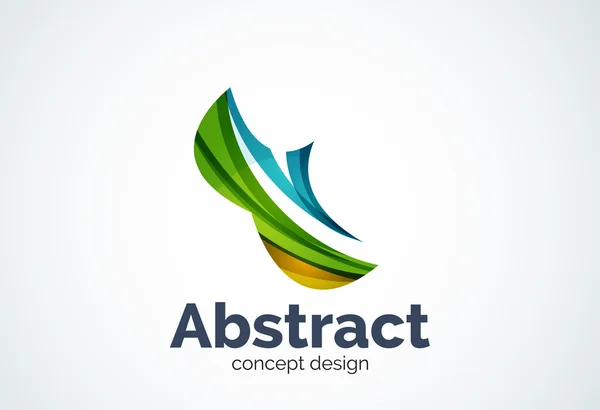 Abstracte Golf logo sjabloon, vloeiende beweging concept — Stockvector