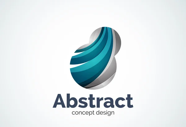 Abstracte bubble logo sjabloon, denken cloud concept of opblazen — Stockvector