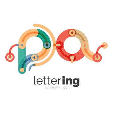 Doğrusal iş logo mektubu