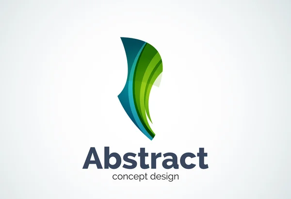 Abstracte Golf logo sjabloon, vloeiende beweging concept — Stockvector