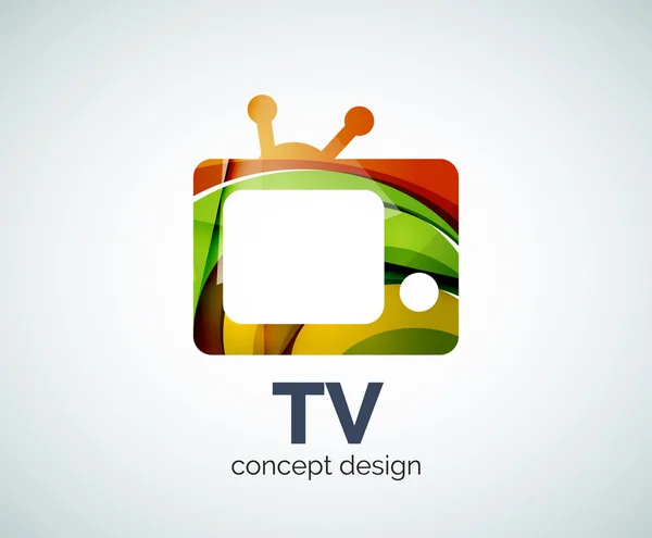 TV logo template — Stock Vector