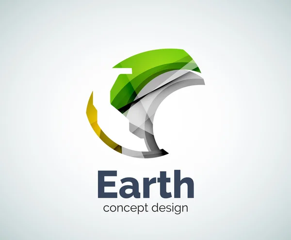 Earth logo template — Stock Vector