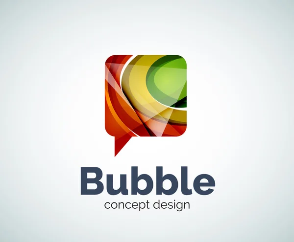 Bubble logo şablonu — Stok Vektör
