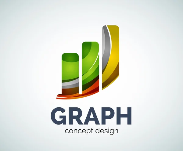 Grafiek logo sjabloon — Stockvector