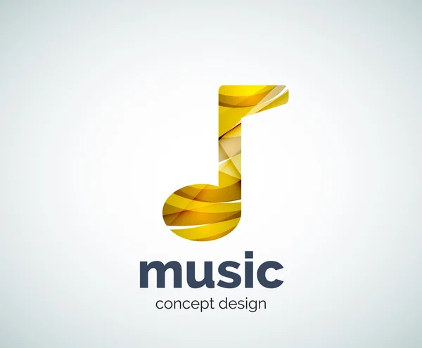 Logo šablona hudební poznámky — Stockový vektor