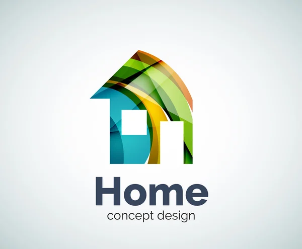 Home real estate logo template — Stock Vector