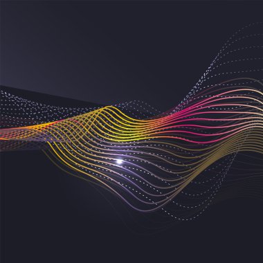 Koyu arka plan desen duman