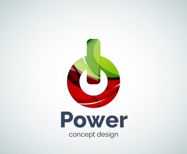 Güç düğmesi logosu şablonu
