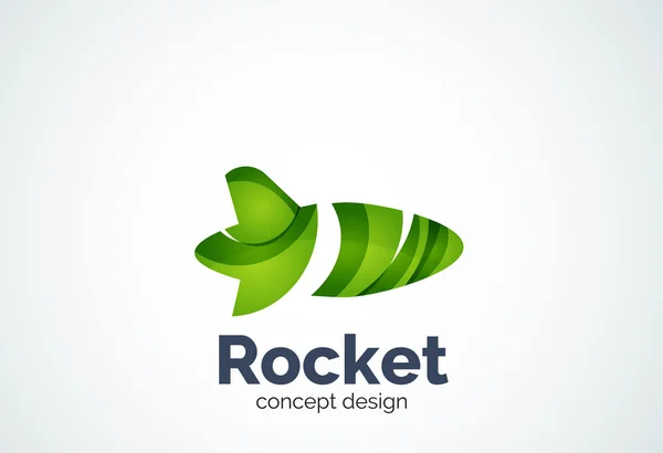 Rocket logo template — Stock Vector