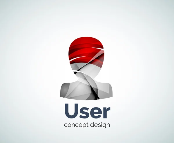 Kullanıcı avatar logo şablonu — Stok Vektör