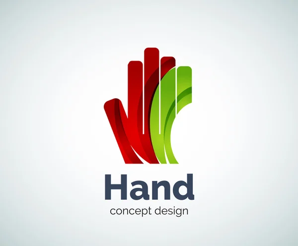 Plantilla logo mano — Archivo Imágenes Vectoriales