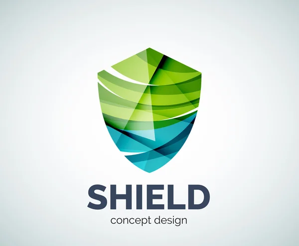 Simbolo di marchio commerciale logo Shield — Vettoriale Stock