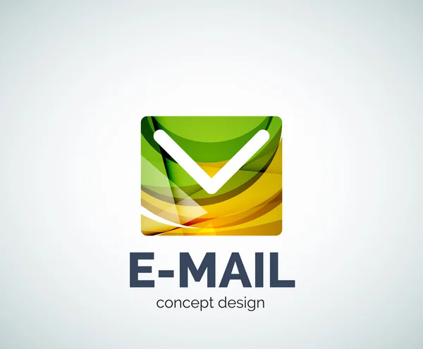 Icono marca de correo electrónico logo empresarial — Vector de stock