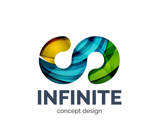 Infinite logo business branding icon — Stock Vector