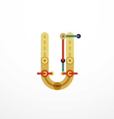 Doğrusal iş logo mektubu