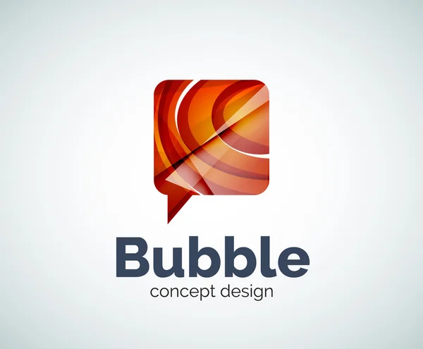 Bubble logo szablon — Wektor stockowy